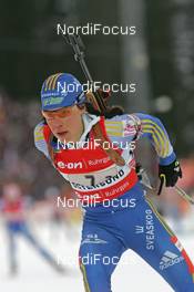 17.02.2008, Oestersund, Sweden (SWE): Sofia Domeij (SWE)  - IBU World Championchip of Biathlon, relay women - Oestersund (SWE). www.nordicfocus.com. c Hemmersbach/NordicFocus. Every downloaded picture is fee-liable.