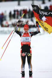 17.02.2008, Oestersund, Sweden (SWE): Kati Wilhelm (GER)  IBU World Championchip of Biathlon, relay women - Oestersund (SWE). www.nordicfocus.com. c Manzoni/NordicFocus. Every downloaded picture is fee-liable.