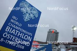 06.02.2008, Oestersund, Sweden (SWE): WCH Sign - IBU World Championchip of Biathlon, training - Oestersund (SWE). www.nordicfocus.com. c Manzoni/NordicFocus. Every downloaded picture is fee-liable.