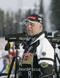 08.02.2008, Oestersund, Sweden (SWE): Uwe Muessiggang head coach women (GER) - IBU World Championchip of Biathlon, training - Oestersund (SWE). www.nordicfocus.com. c Furtner/NordicFocus. Every downloaded picture is fee-liable.