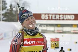 08.02.2008, Oestersund, Sweden (SWE): Haley Johnson (USA) - IBU World Championchip of Biathlon, training - Oestersund (SWE). www.nordicfocus.com. c Furtner/NordicFocus. Every downloaded picture is fee-liable.