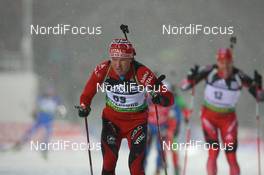 03.12.2008, Oestersund, Sweden (SWE): Frode Andresen (NOR), Atomic, Swix, Odlo - IBU world cup biathlon, individual men, Oestersund (SWE). www.nordicfocus.com. © Manzoni/NordicFocus. Every downloaded picture is fee-liable.