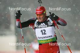03.12.2008, Oestersund, Sweden (SWE): Matthias Simmen (SUI), Rossignol, Rottefella, Exel, adidas - IBU world cup biathlon, individual men, Oestersund (SWE). www.nordicfocus.com. © Manzoni/NordicFocus. Every downloaded picture is fee-liable.