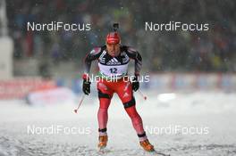 03.12.2008, Oestersund, Sweden (SWE): Matthias Simmen (SUI), Rossignol, Rottefella, Exel, adidas - IBU world cup biathlon, individual men, Oestersund (SWE). www.nordicfocus.com. © Manzoni/NordicFocus. Every downloaded picture is fee-liable.