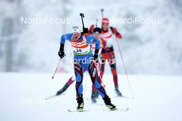 07.12.2008, Oestersund, Sweden (SWE): Sylvie Becaert (FRA), Fischer, Rottefella, Exel, Odlo - IBU world cup biathlon, pursuit women, Oestersund (SWE). www.nordicfocus.com. © Manzoni/NordicFocus. Every downloaded picture is fee-liable.