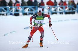 06.12.2008, Oestersund, Sweden (SWE): Jean Philippe Leguellec (CAN), Rossignol, Rottefella, Exel - IBU world cup biathlon, sprint men, Oestersund (SWE). www.nordicfocus.com. © Manzoni/NordicFocus. Every downloaded picture is fee-liable.