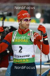 06.12.2008, Oestersund, Sweden (SWE): Alexander Os (NOR), Fischer, Rottefella, Swix, Odlo - IBU world cup biathlon, sprint men, Oestersund (SWE). www.nordicfocus.com. © Manzoni/NordicFocus. Every downloaded picture is fee-liable.