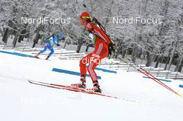 06.12.2008, Oestersund, Sweden (SWE): Thomas Frei (SUI), Atomic, Leki, adidas - IBU world cup biathlon, sprint men, Oestersund (SWE). www.nordicfocus.com. © Manzoni/NordicFocus. Every downloaded picture is fee-liable.