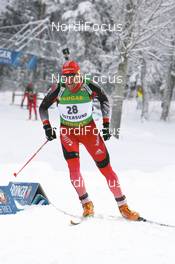 06.12.2008, Oestersund, Sweden (SWE): Matthias Simmen (SUI), Rossignol, Rottefella, Exel, adidas - IBU world cup biathlon, sprint men, Oestersund (SWE). www.nordicfocus.com. © Manzoni/NordicFocus. Every downloaded picture is fee-liable.