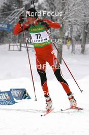 06.12.2008, Oestersund, Sweden (SWE): Tobias Eberhard (AUT), Atomic, Swix - IBU world cup biathlon, sprint men, Oestersund (SWE). www.nordicfocus.com. © Manzoni/NordicFocus. Every downloaded picture is fee-liable.