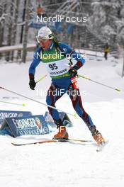 06.12.2008, Oestersund, Sweden (SWE): Jean Guillaume Beatrix (FRA), Rossignol, Rottefella, One Way, Odlo - IBU world cup biathlon, sprint men, Oestersund (SWE). www.nordicfocus.com. © Manzoni/NordicFocus. Every downloaded picture is fee-liable.