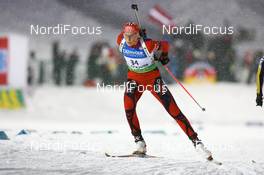 06.12.2008, Oestersund, Sweden (SWE): Solveig Rogstad (NOR), Rossignol, Rottefella, KV+, Odlo - IBU world cup biathlon, sprint women, Oestersund (SWE). www.nordicfocus.com. © Manzoni/NordicFocus. Every downloaded picture is fee-liable.