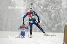 20.12.2008, Hochfilzen, Austria (AUT): Marie Laure Brunet (FRA), Odlo  - IBU world cup biathlon, sprint women, Hochfilzen (AUT). www.nordicfocus.com. © Felgenhauer/NordicFocus. Every downloaded picture is fee-liable.