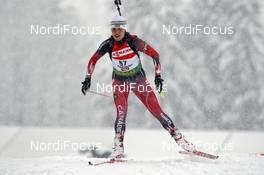 20.12.2008, Hochfilzen, Austria (AUT): Zina Kocher (CAN), Atomic, Odlo  - IBU world cup biathlon, sprint women, Hochfilzen (AUT). www.nordicfocus.com. © Felgenhauer/NordicFocus. Every downloaded picture is fee-liable.