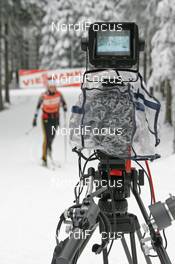 02.01.08, Nove Mesto, Czech Republic (CZE): feature, TV camera - FIS world cup cross-country, tour de ski, 10 km women, Nove Mesto (CZE). www.nordicfocus.com. c Hemmersbach/NordicFocus. Every downloaded picture is fee-liable.