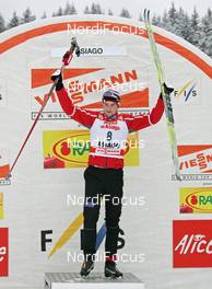 04.01.08, Asiago, Italy (ITA): Petter Northug (NOR), winner - FIS world cup cross-country, tour de ski, individual sprint, Asiago (ITA). www.nordicfocus.com. c Hemmersbach/NordicFocus. Every downloaded picture is fee-liable.