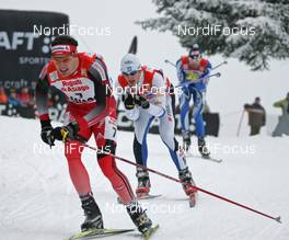 04.01.08, Asiago, Italy (ITA): group, l-r Dario Cologna (SUI) , Timo Simonlatser (EST)  - FIS world cup cross-country, tour de ski, individual sprint, Asiago (ITA). www.nordicfocus.com. c Hemmersbach/NordicFocus. Every downloaded picture is fee-liable.
