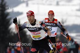 06.01.08, Val di Fiemme, Italy (ITA): l-r: Axel Teichmann (GER) Tobias Angerer (GER)  - FIS world cup cross-country, tour de ski, final climb men, Val di Fiemme (ITA). www.nordicfocus.com. c Felgenhauer/NordicFocus. Every downloaded picture is fee-liable.