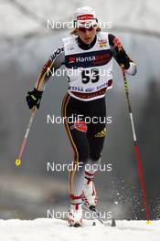 09.02.2008, Otepaeae, Estland (EST): Claudia Kuenzel-Nystad (GER)  - FIS world cup cross-country, 10km women, Otepaeae (EST). www.nordicfocus.com. c Felgenhauer/NordicFocus. Every downloaded picture is fee-liable.