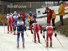 10.02.2008, Otepaeae, Estland (EST): athletes and coaches - FIS world cup cross-country, individual sprint, Otepaeae (EST). www.nordicfocus.com. c Felgenhauer/NordicFocus. Every downloaded picture is fee-liable.