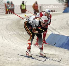 10.02.2008, Otepaeae, Estland (EST): Claudia Kuenzel-Nystad (GER) in the downhill - FIS world cup cross-country, individual sprint, Otepaeae (EST). www.nordicfocus.com. c Felgenhauer/NordicFocus. Every downloaded picture is fee-liable.