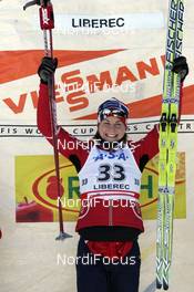 16.02.2008, Liberec, Czech Republic (CZE): Astrid Jacobsen (NOR)  - FIS world cup cross-country, 10km women, Liberec (CZE). www.nordicfocus.com. c Felgenhauer/NordicFocus. Every downloaded picture is fee-liable.