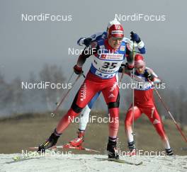 16.02.2008, Liberec, Czech Republic (CZE): Dario Cologna (SUI)  - FIS world cup cross-country, 15km men, Liberec (CZE). www.nordicfocus.com. c Felgenhauer/NordicFocus. Every downloaded picture is fee-liable.