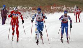 17.02.2008, Liberec, Czech Republic (CZE): Astrid Jacobsen (NOR), Pirjo Muranen (FIN), Natalia Matveeva (RUS)  - FIS world cup cross-country,team sprint, Liberec (CZE). www.nordicfocus.com. c Felgenhauer/NordicFocus. Every downloaded picture is fee-liable.