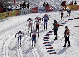 17.02.2008, Liberec, Czech Republic (CZE): women's start - FIS world cup cross-country,team sprint, Liberec (CZE). www.nordicfocus.com. c Felgenhauer/NordicFocus. Every downloaded picture is fee-liable.