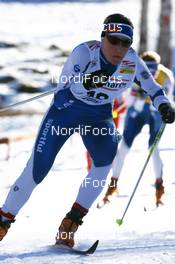 23.02.2008, Falun, Sweden (SWE): Aino Kaisa Saarinen (FIN) - FIS world cup cross-country, pursuit women, Falun (SWE). www.nordicfocus.com. c Manzoni/NordicFocus. Every downloaded picture is fee-liable.