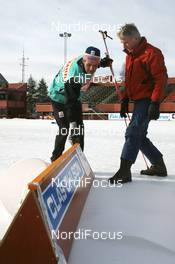 22.02.2008, Falun, Sweden (SWE): Juerg, JYrg Capol (SUI), FIS race director at work- FIS world cup cross-country, training and venue - Falun (SWE). www.nordicfocus.com. c Manzoni/NordicFocus. Every downloaded picture is fee-liable.