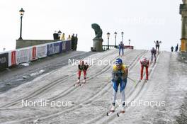 27.02.2008, Stockholm, Sweden (SWE): Virpi Kuitunen (FIN), leads Seraina Mischol (SUI) - FIS world cup cross-country, individual sprint, Stockholm (SWE). www.nordicfocus.com. c Manzoni/NordicFocus. Every downloaded picture is fee-liable.