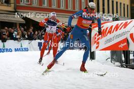 05.03.2008, Drammen, Norway (NOR): Petra Majdic (SLO) leads Karianne Bjellaanes (NOR) - FIS world cup cross-country, individual sprint, Drammen (NOR). www.nordicfocus.com. c Manzoni/NordicFocus. Every downloaded picture is fee-liable.