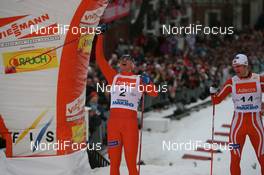 05.03.2008, Drammen, Norway (NOR): l-r: Ola Vigen Hattestad (NOR), Jens Arne Svartedal (NOR) - FIS world cup cross-country, individual sprint, Drammen (NOR). www.nordicfocus.com. c Manzoni/NordicFocus. Every downloaded picture is fee-liable.