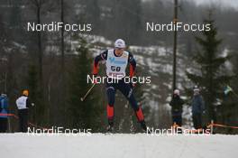 08.03.2008, Holmenkollen, Norway (NOR): Emmanuel Jonnier (FRA) - FIS world cup cross-country, 50km men, Holmenkollen (NOR). www.nordicfocus.com. c Manzoni/NordicFocus. Every downloaded picture is fee-liable.