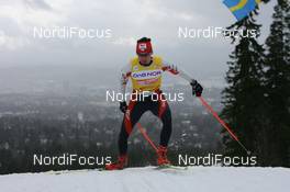 08.03.2008, Holmenkollen, Norway (NOR): Lukas Bauer (CZE) - FIS world cup cross-country, 50km men, Holmenkollen (NOR). www.nordicfocus.com. c Manzoni/NordicFocus. Every downloaded picture is fee-liable.