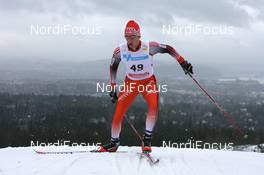 08.03.2008, Holmenkollen, Norway (NOR): Toni Livers (SUI) - FIS world cup cross-country, 50km men, Holmenkollen (NOR). www.nordicfocus.com. c Manzoni/NordicFocus. Every downloaded picture is fee-liable.