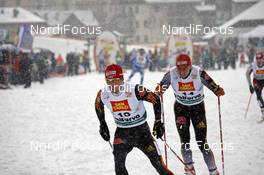 16.03.2008, Bormio, Italy (ITA): l-r: Rene Sommerfeldt (GER), Tobias Angerer (GER)  - FIS world cup cross-country, 15km men, Bormio (ITA). www.nordicfocus.com. c Felgenhauer/NordicFocus. Every downloaded picture is fee-liable.