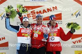 16.03.2008, Bormio, Italy (ITA): l-r: Emil Joensson (SWE), Ola Vigen Hattestad (NOR), Jon Kristian Dahl (NOR), sprint world cup  - FIS world cup cross-country, 15km men, Bormio (ITA). www.nordicfocus.com. c Felgenhauer/NordicFocus. Every downloaded picture is fee-liable.