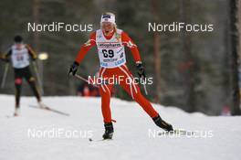 22.11.2008, Gaellivare, $weden (SWE): Therese Johaug (NOR), Fischer, Salomon, Swix - FIS world cup cross-country, 10km women, Gaellivare (SWE). www.nordicfocus.com. © Manzoni/NordicFocus. Every downloaded picture is fee-liable.