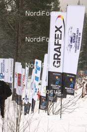 22.11.2008, Gaellivare, $weden (SWE): The entry to the venue - FIS world cup cross-country, 10km women, Gaellivare (SWE). www.nordicfocus.com. © Manzoni/NordicFocus. Every downloaded picture is fee-liable.