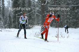23.11.2008, Gaellivare, $weden (SWE): Therese Johaug (NOR), Fischer, Salomon, Swix - FIS world cup cross-country, relay women, Gaellivare (SWE). www.nordicfocus.com. © Manzoni/NordicFocus. Every downloaded picture is fee-liable.