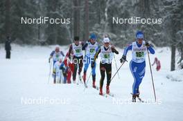 23.11.2008, Gaellivare, $weden (SWE): Alena Sidko (RUS), Madshus, Rottefella, adidas leads Stefanie Boehler (GER), Fischer, Rottefella, Alpina, One Way, adidas - FIS world cup cross-country, relay women, Gaellivare (SWE). www.nordicfocus.com. © Manzoni/NordicFocus. Every downloaded picture is fee-liable.