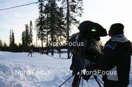 21.11.2008, Gaellivare, $weden (SWE): Venue feature with TV-Camera - FIS world cup cross-country, training, Gaellivare (SWE). www.nordicfocus.com. © Manzoni/NordicFocus. Every downloaded picture is fee-liable.
