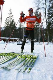 21.11.2008, Gaellivare, $weden (SWE): Marit Bjoergen (NOR), Fischer, Rottefella, Swix - FIS world cup cross-country, training, Gaellivare (SWE). www.nordicfocus.com. © Manzoni/NordicFocus. Every downloaded picture is fee-liable.
