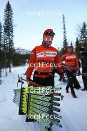 21.11.2008, Gaellivare, $weden (SWE): Marit Bjoergen (NOR), Fischer, Rottefella, Swix - FIS world cup cross-country, training, Gaellivare (SWE). www.nordicfocus.com. © Manzoni/NordicFocus. Every downloaded picture is fee-liable.