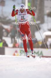 30.11.2008, Kuusamo, Finland (FIN): Anders Aukland (NOR), Atomic, One Way - FIS world cup cross-country, 15km men, Kuusamo (FIN). www.nordicfocus.com. © Manzoni/NordicFocus. Every downloaded picture is fee-liable.