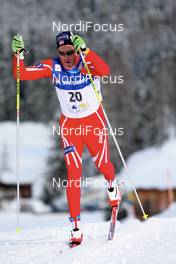 13.12.2008, Davos, Switzerland (SUI): Anders Aukland (NOR), Atomic, One Way - FIS world cup cross-country, 15km men, Davos (SUI). www.nordicfocus.com. © Casanova/NordicFocus. Every downloaded picture is fee-liable.