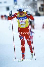 13.12.2008, Davos, Switzerland (SUI): Petter Northug (NOR), Fischer, Rottefella, Alpina, Ski Go, Swix  - FIS world cup cross-country, 15km men, Davos (SUI). www.nordicfocus.com. © Manzoni/NordicFocus. Every downloaded picture is fee-liable.
