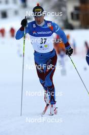 13.12.2008, Davos, Switzerland (SUI): Alexandre Rousselet (FRA), Atomic, One Way, Odlo - FIS world cup cross-country, 15km men, Davos (SUI). www.nordicfocus.com. © Manzoni/NordicFocus. Every downloaded picture is fee-liable.